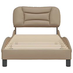 Acheter vidaXL Cadre de lit sans matelas Hvar cappuccino 80x200 cm similicuir