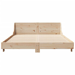 Acheter vidaXL Cadre de lit sans matelas 140x190 cm bois de pin massif