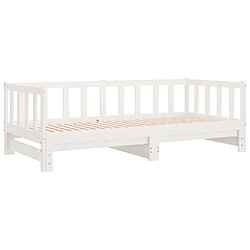 Avis vidaXL Lit de jour et lit gigogne sans matelas 80x200 cm bois massif