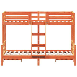 Acheter vidaXL Lit superposé sans matelas 80x200/120x200 cm bois massif