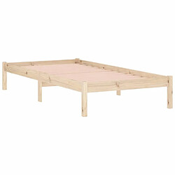 Avis vidaXL Cadre de lit sans matelas 100x190 cm bois de pin massif