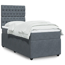 VidaXL Lit De Jour Avec Matelas Taupe 90x200 Cm Tissu