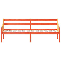 Acheter vidaXL Lit de jour sans matelas cire marron 80x200 cm bois pin massif