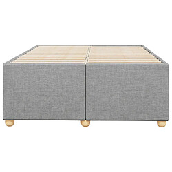 Acheter vidaXL Cadre de lit sans matelas gris clair 120x190 cm tissu