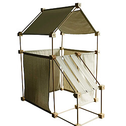 Trigonos maisonnette tissu - écru