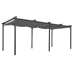 Idmarket MARKET Pergola 3x6 M Gris