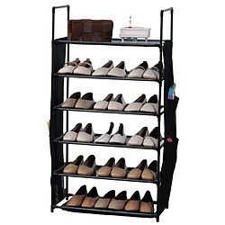 Herzberg Etagère à chaussures HG03329-BLK - Noir