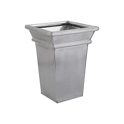Aubry Gaspard Vase en zinc brossé 38 x 38 x 58 cm.