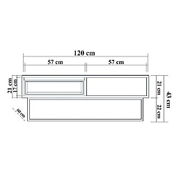 Avis Hanah Home Table basse aggloméré métal Dale