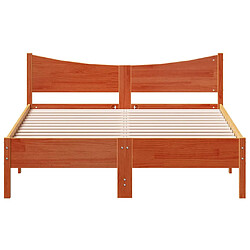Acheter vidaXL Cadre de lit sans matelas cire marron 120x200cm bois pin massif