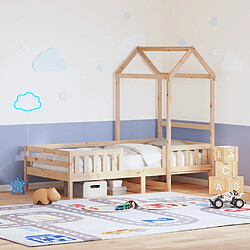 vidaXL Cadre de lit avec toit sans matelas 80x200 cm