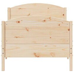 Acheter vidaXL Cadre de lit sans matelas 90x190 cm bois de pin massif