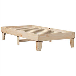 Avis vidaXL Cadre de lit sans matelas 90x190 cm bois de pin massif