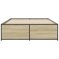Acheter vidaXL Cadre de lit sans matelas chêne sonoma 120x200 cm