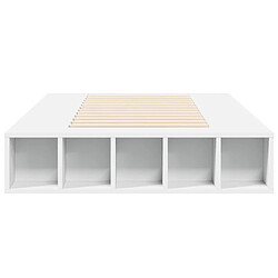 Acheter vidaXL Cadre de lit sans matelas blanc 90x190 cm