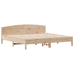 Avis vidaXL Cadre de lit sans matelas 200x200 cm bois massif de pin