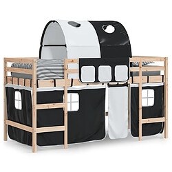 Avis vidaXL Lit mezzanine enfants avec tunnel sans matelas 80x200 cm