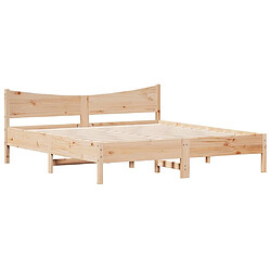 Avis vidaXL Cadre de lit sans matelas 200x200 cm bois massif de pin