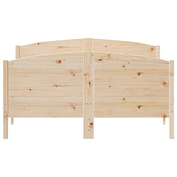 Acheter vidaXL Cadre de lit sans matelas 135x190 cm bois de pin massif