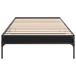 Acheter vidaXL Cadre de lit sans matelas noir 100x200 cm