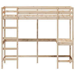 Acheter vidaXL Lit superposé sans matelas 90x190 cm bois massif de pin