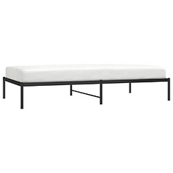 Acheter vidaXL Cadre de lit métal sans matelas noir 107x203 cm
