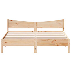 Acheter vidaXL Cadre de lit sans matelas 200x200 cm bois massif de pin