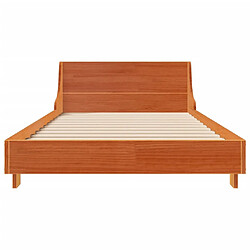 Acheter vidaXL Cadre de lit sans matelas cire marron 100x200cm bois pin massif