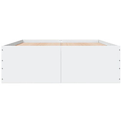 Acheter vidaXL Cadre de lit sans matelas blanc 120x200 cm