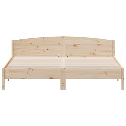 Acheter vidaXL Cadre de lit sans matelas 200x200 cm bois massif de pin