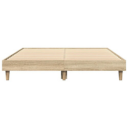 Acheter vidaXL Cadre de lit sans matelas chêne sonoma 120x200 cm
