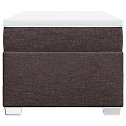 Acheter vidaXL Sommier à lattes de lit avec matelas Marron foncé 90x200 cm