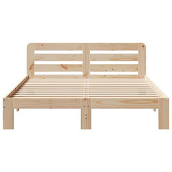 Acheter vidaXL Cadre de lit sans matelas 160x200 cm bois massif de pin