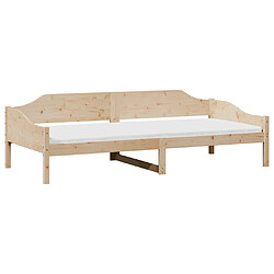 Avis vidaXL Cadre de lit sans matelas 90x190 cm bois de pin massif