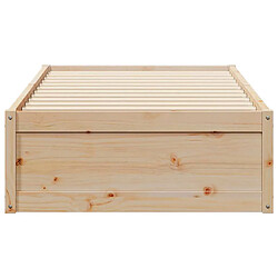 Acheter vidaXL Cadre de lit sans matelas 75x190 cm bois de pin massif