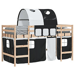 Acheter vidaXL Lit mezzanine enfants avec tunnel sans matelas 80x200 cm