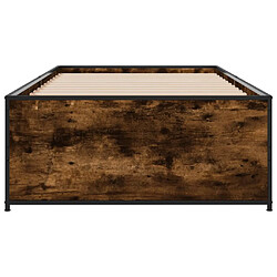 Acheter vidaXL Cadre de lit sans matelas chêne fumé 75x190 cm