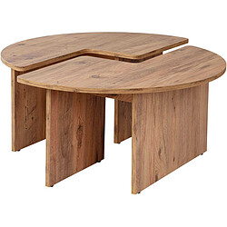 Hanah Home Table basse en aggloméré Moira - Pin