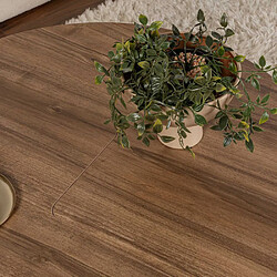 Acheter Hanah home Table basse ronde Moira - Noyer