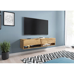 Lowboard Meuble TV - 140 cm - Chêne Wotan
