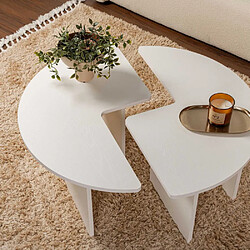 Avis Hanah home Moira table basse ronde - Blanc