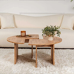 Hanah Home Table basse en aggloméré Moira - Pin