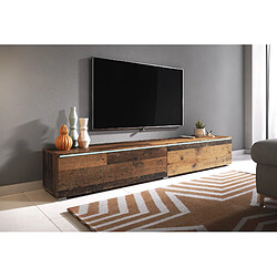 Other Brands Meuble TV - Lowboard D- 180 cm - Style ancien - avec LED Banc TV, Table TV Meuble de salon