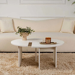 Hanah Home Moira - Table basse blanc
