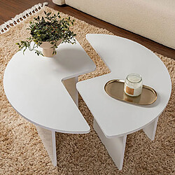Hanah home table basse Moira - Blanc pas cher