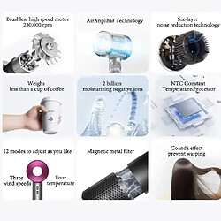 Sèche-cheveux ionique haute vitesse - Rose