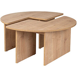 Hanah home Table basse Moira - Chêne