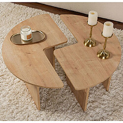 Hanah home Table basse Moira - Chêne pas cher