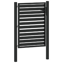 Acheter vidaXL Portail jardin noir 100x120 cm - Aluminium