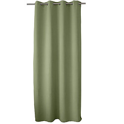 Toilinux Rideau occultant Basic à 8 œillets - 140 x 240 cm - Olive